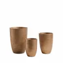 Low set de 3 maceteros cobre // Outlet