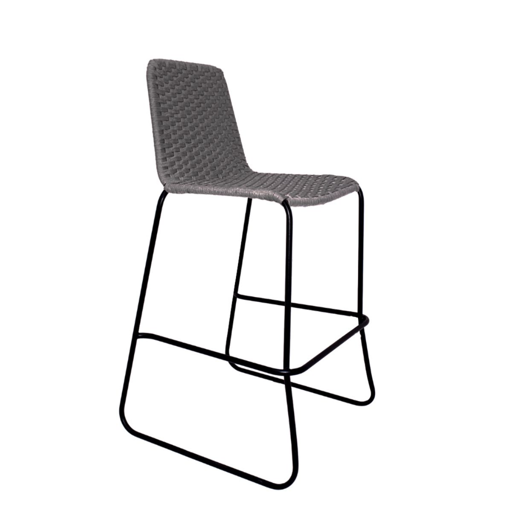 Cocula banco metal negro cuerda negro