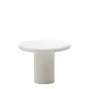 Addaia mesa redonda de cemento blanco Ø90 cm