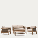 Set Alabe sofá + 2 sillones + mesa // Exterior 100%