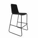 Cocula banco acero galvanizado negro cuerda en textilene negra // Exterior 100 %