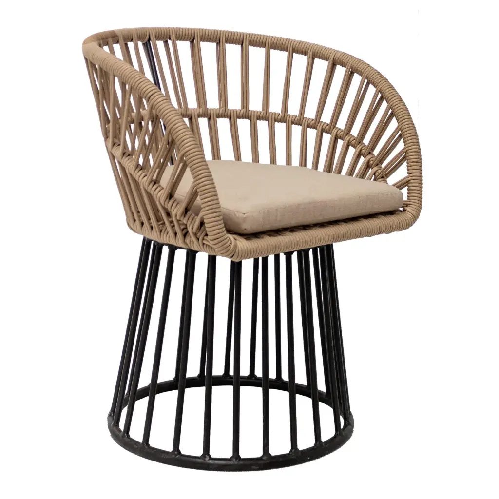 Campeche silla acero galvanizado, textilene y loneta // Exterior 100 %