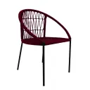 San Juan silla acero galvanizado y textilene // Exterior 100% 