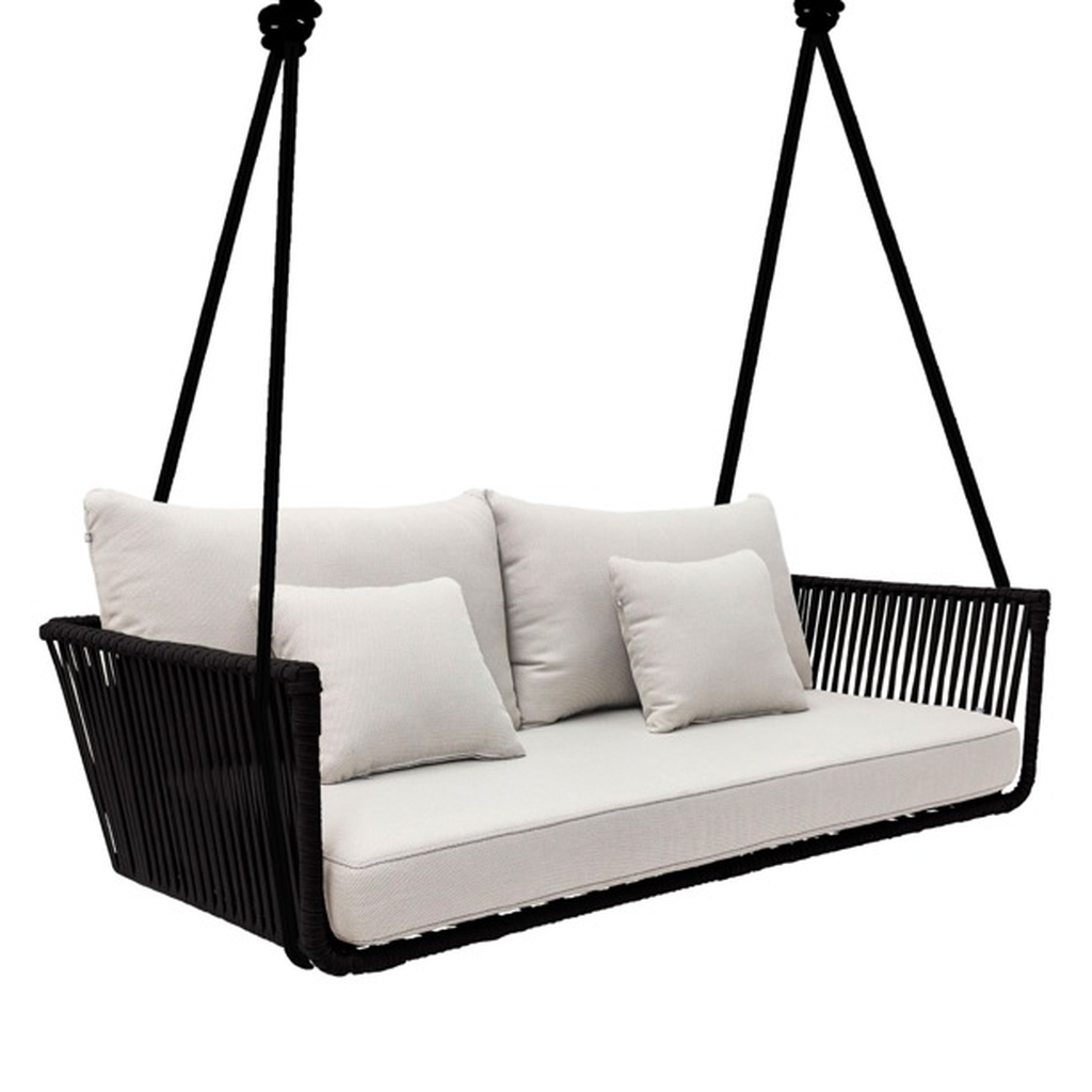 Vallarta columpio love acero galvanizado, textilene y loneta  // Exterior 100% 