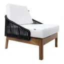 Oaxaca sillón lounge negro // Exterior techado