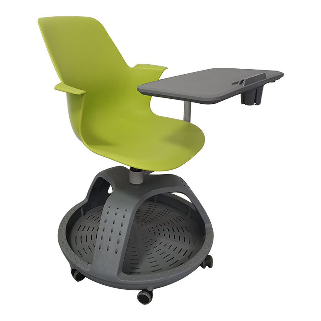 Pupitre mesa banco giratorio con ruedas color verde