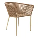 Jalisco silla acero galvanizado beige cuerda textilene beige // Exterior 100% 