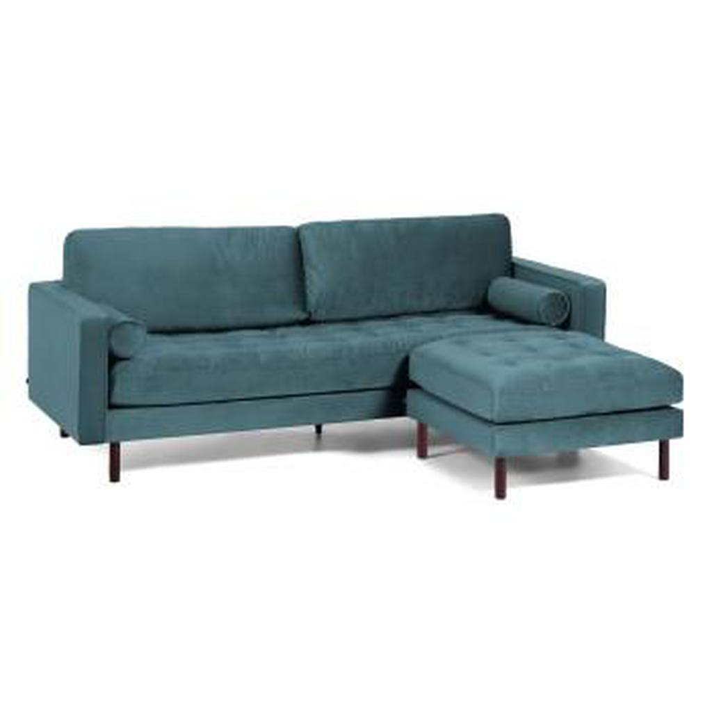 Bogart sofa 3 plazas turquesa // MP