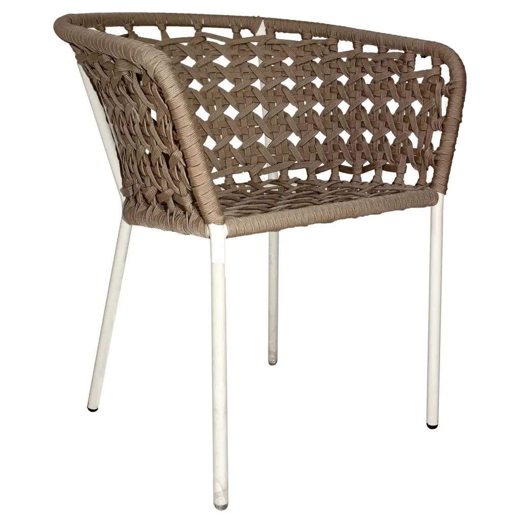 Bolaños silla acero galvanizado beige cuerda textilene beige // Exterior 100%