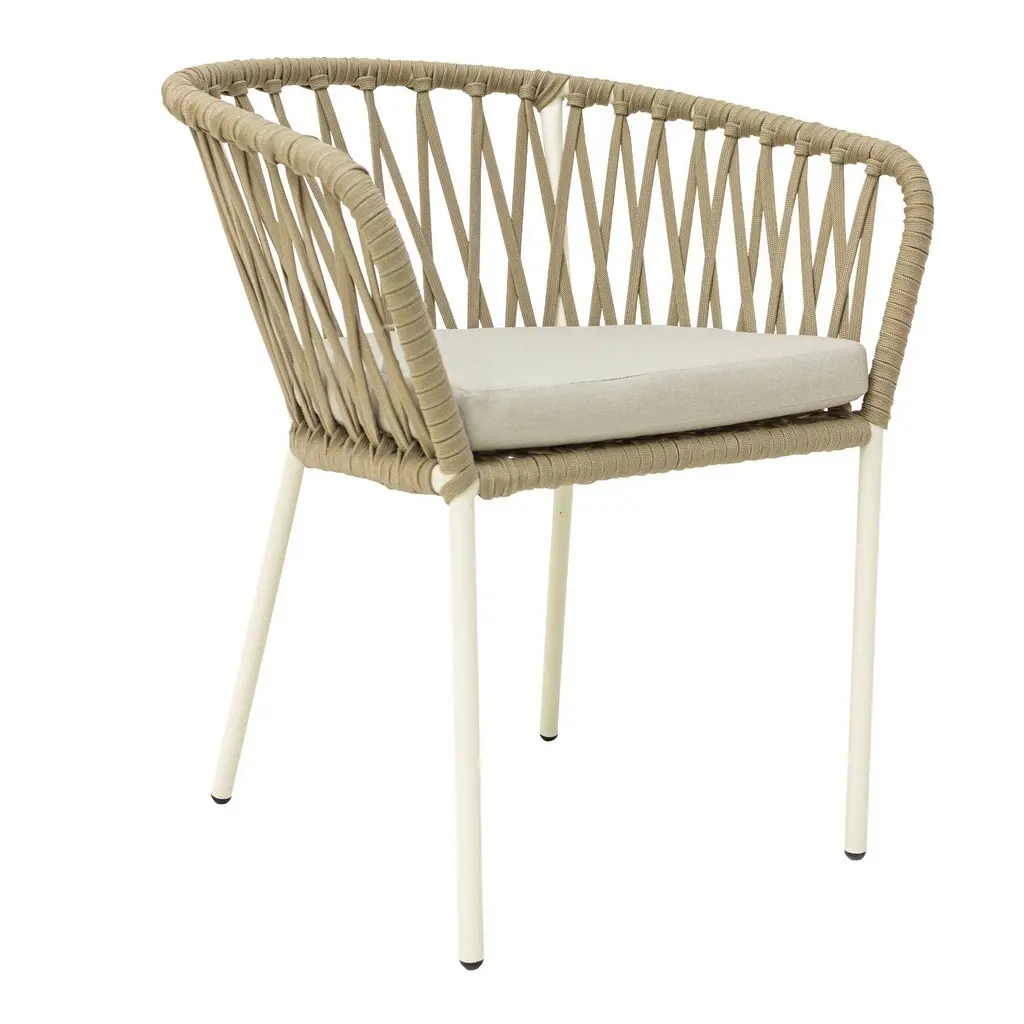 Arandas silla acero galvanizado, textilene y loneta // Exterior 100% 