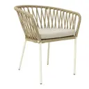 Arandas silla acero galvanizado, textilene y loneta // Exterior 100% 