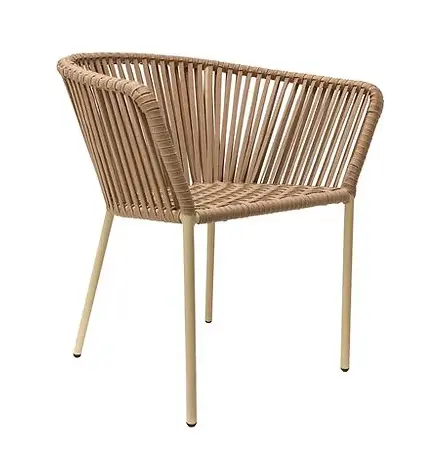 Jalisco silla metal beige cuerda beige // Exterior techado