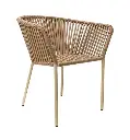 Jalisco silla metal beige cuerda beige // Exterior techado