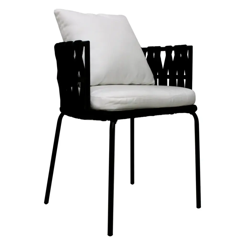 Veracruz silla acero galvanizado, textilene y loneta // Exterior 100% 