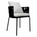 Veracruz silla acero galvanizado, textilene y loneta // Exterior 100% 
