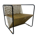 Acapulco sillón original metal negro y cuerda // Exterior techado