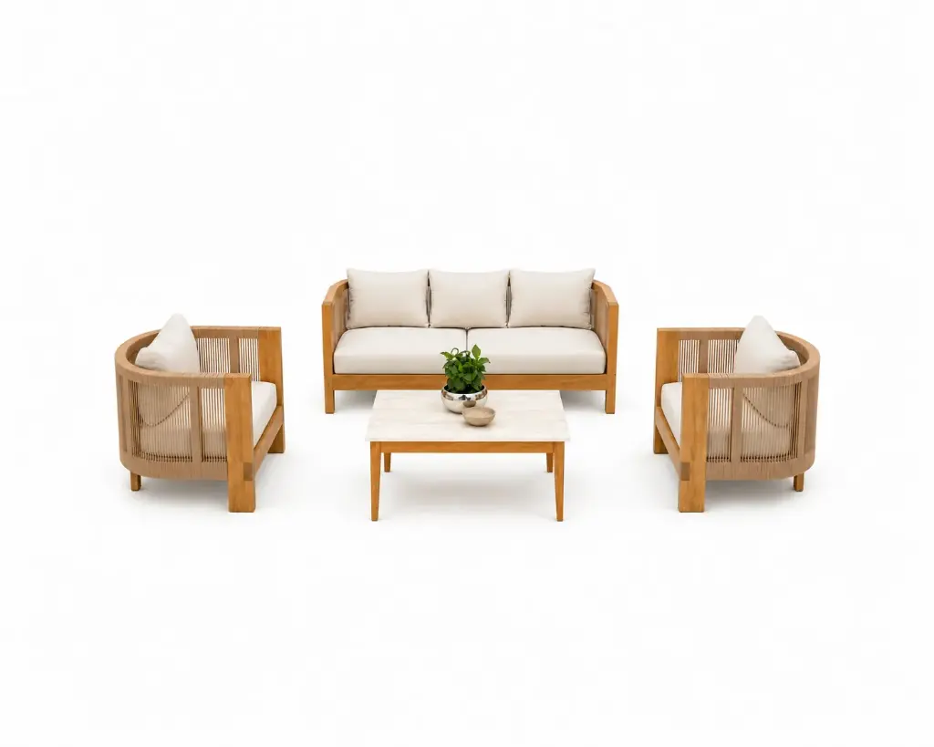 Set Costa Alegre 3+1+1+mesa // Exterior techado