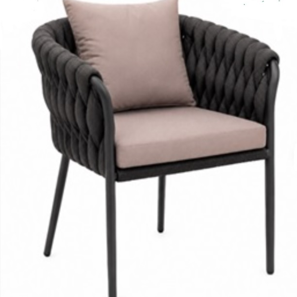 Tequila silla tejido cuerda gruesa cojinería en tela loneta PEDIDOS ESPECIALES // Exterior 100 %