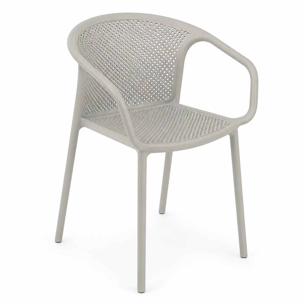 Le Mans silla con brazo gris claro - UV // Exterior 100%