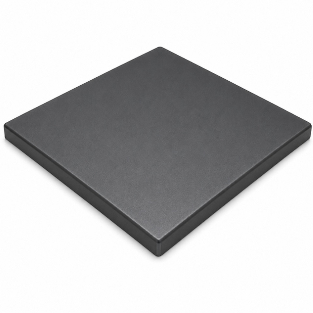 Cubierta metálica 75 x 75 gris oscuro // Exterior techado