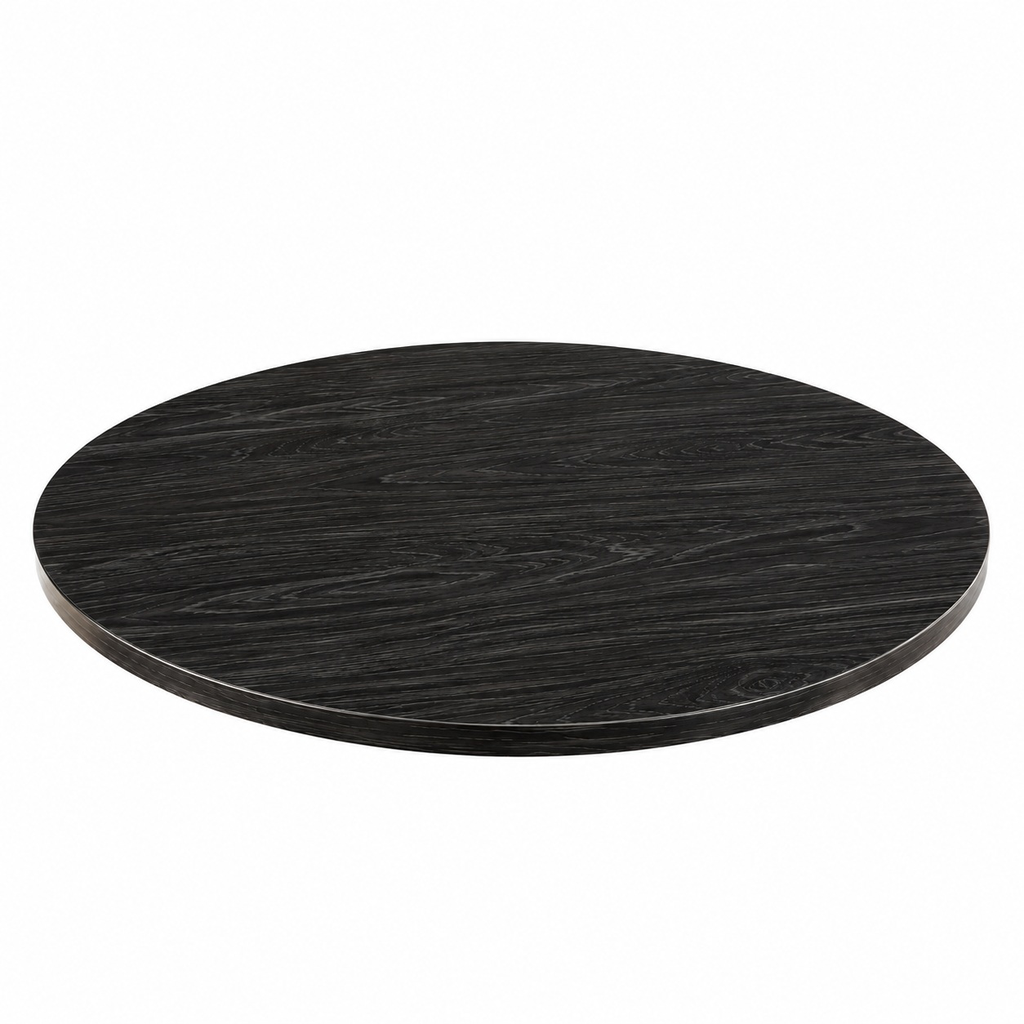 Cubierta madera tintada a negro 105 diam // Exterior 100%