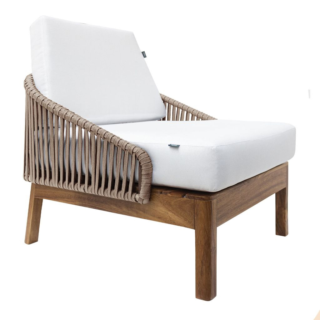 Oaxaca sillon lounge cuerda beige tela curri