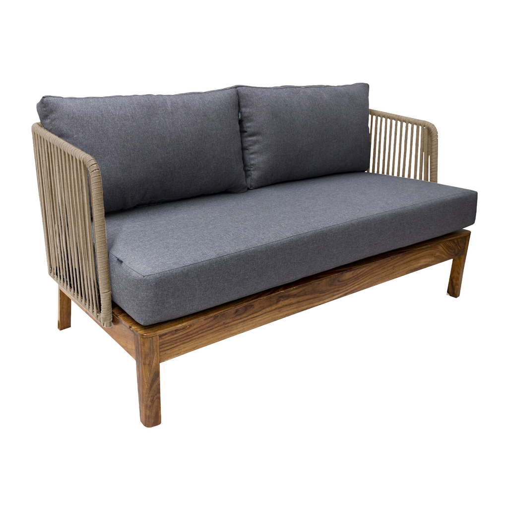 Oaxaca love seat beige tela loneta