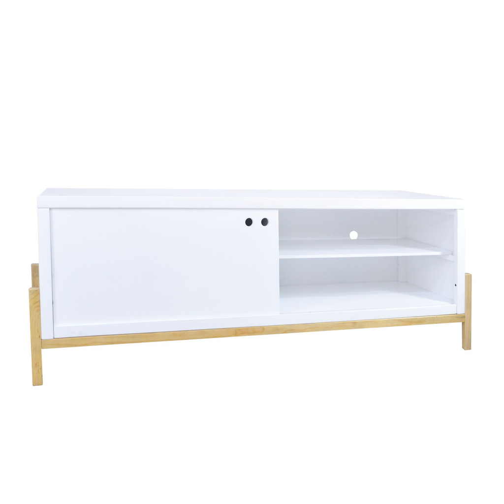 Minerva mueble tv blanco