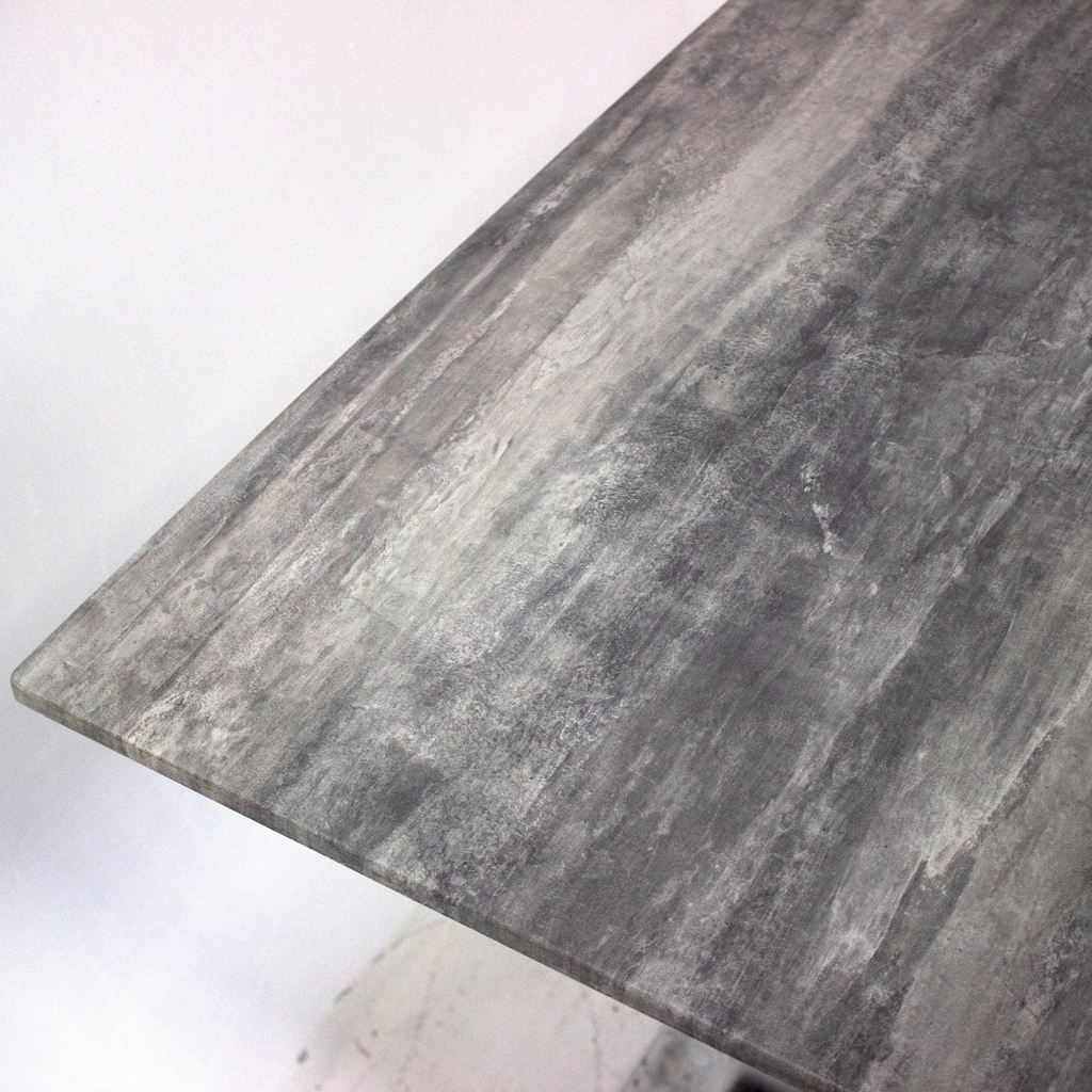 Cubierta melamina encapsulada exterior mármol gris 90X90 cuadrada // MP 