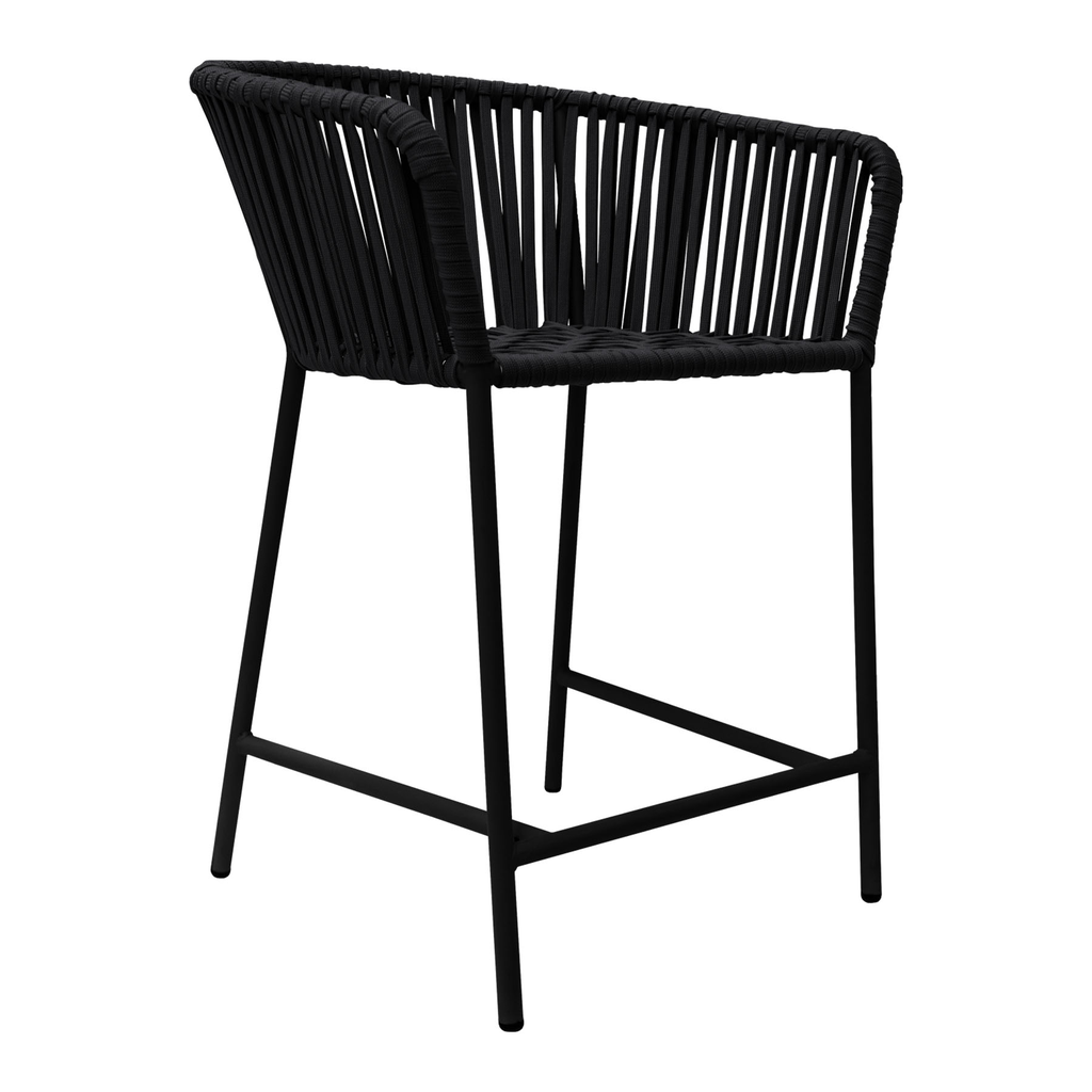 Jalisco banco counter metal negro cuerda negra // Exterior techado