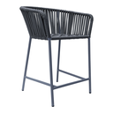 Jalisco banco counter metal gris cuerda gris // Exterior techado