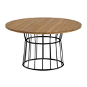 Campeche mesa de comedor madera 140 cm de diametro // Exterior techado