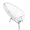 Acapulco silla original metal negro cuerda negra // Exterior techado