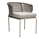 Chamela silla metal beige cuerda beige cojín // Exterior techado