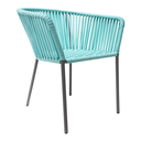 Jalisco silla metal gris cuerda verde aqua // Exterior techado