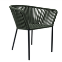 Jalisco silla metal negro cuerda verde militar // Exterior techado