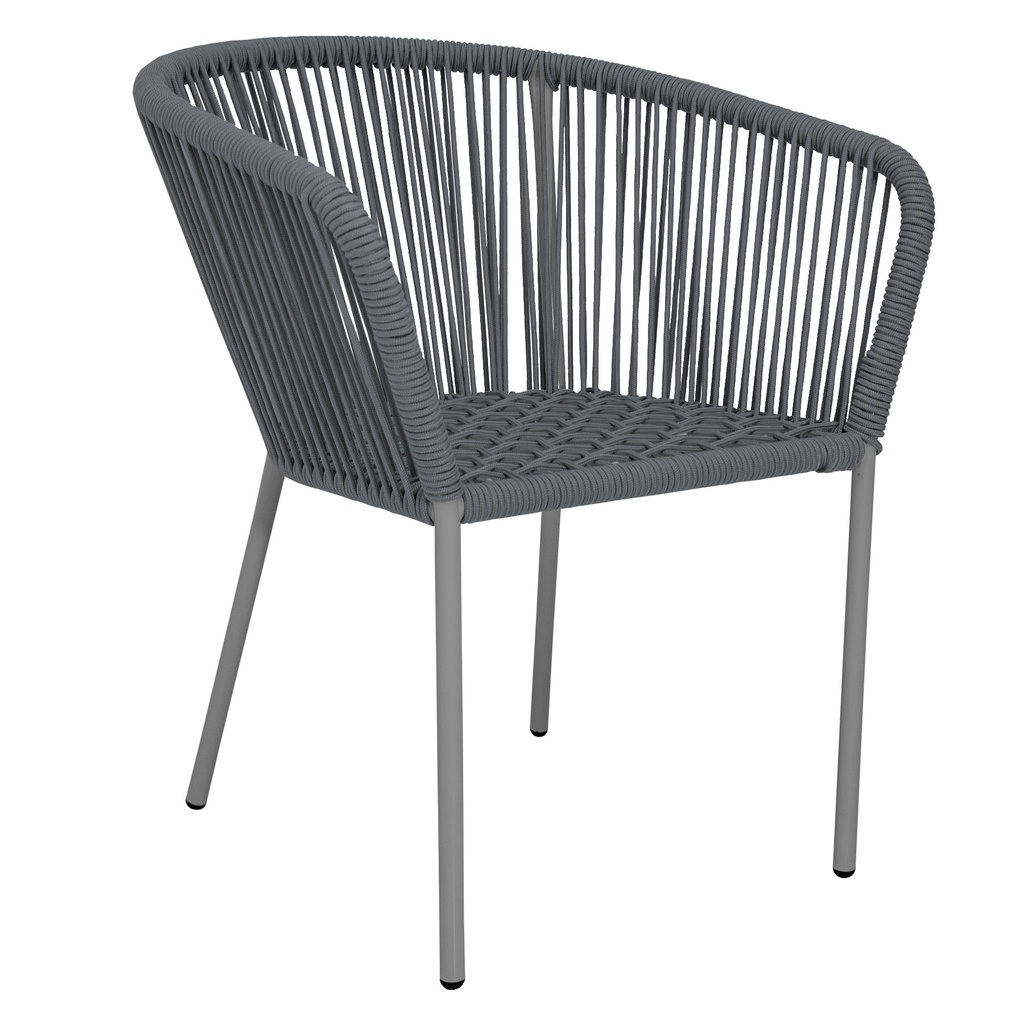 Ameca silla estructura gris cuerda gris // Exterior techado