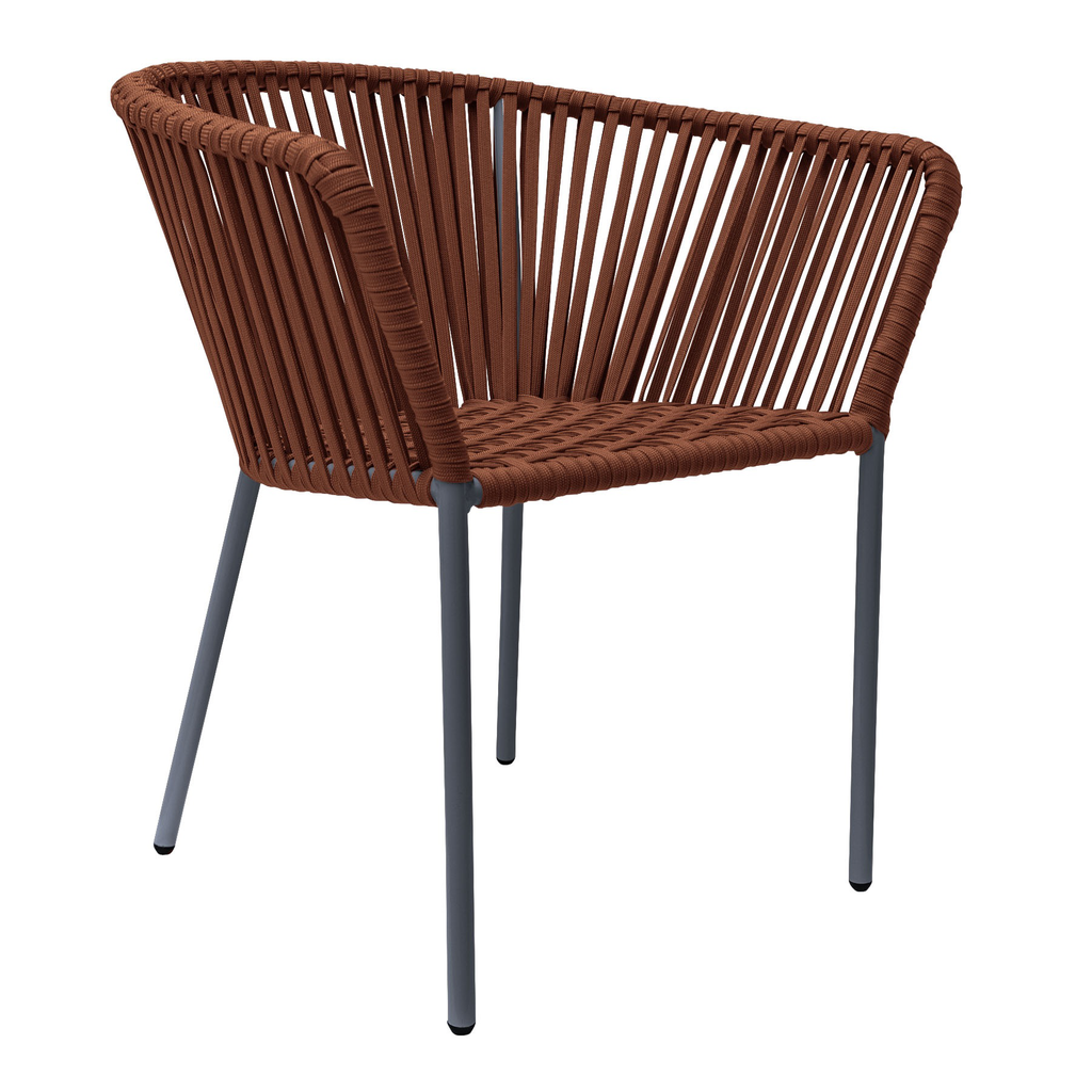 Jalisco silla metal gris cuerda terracota // Exterior techado