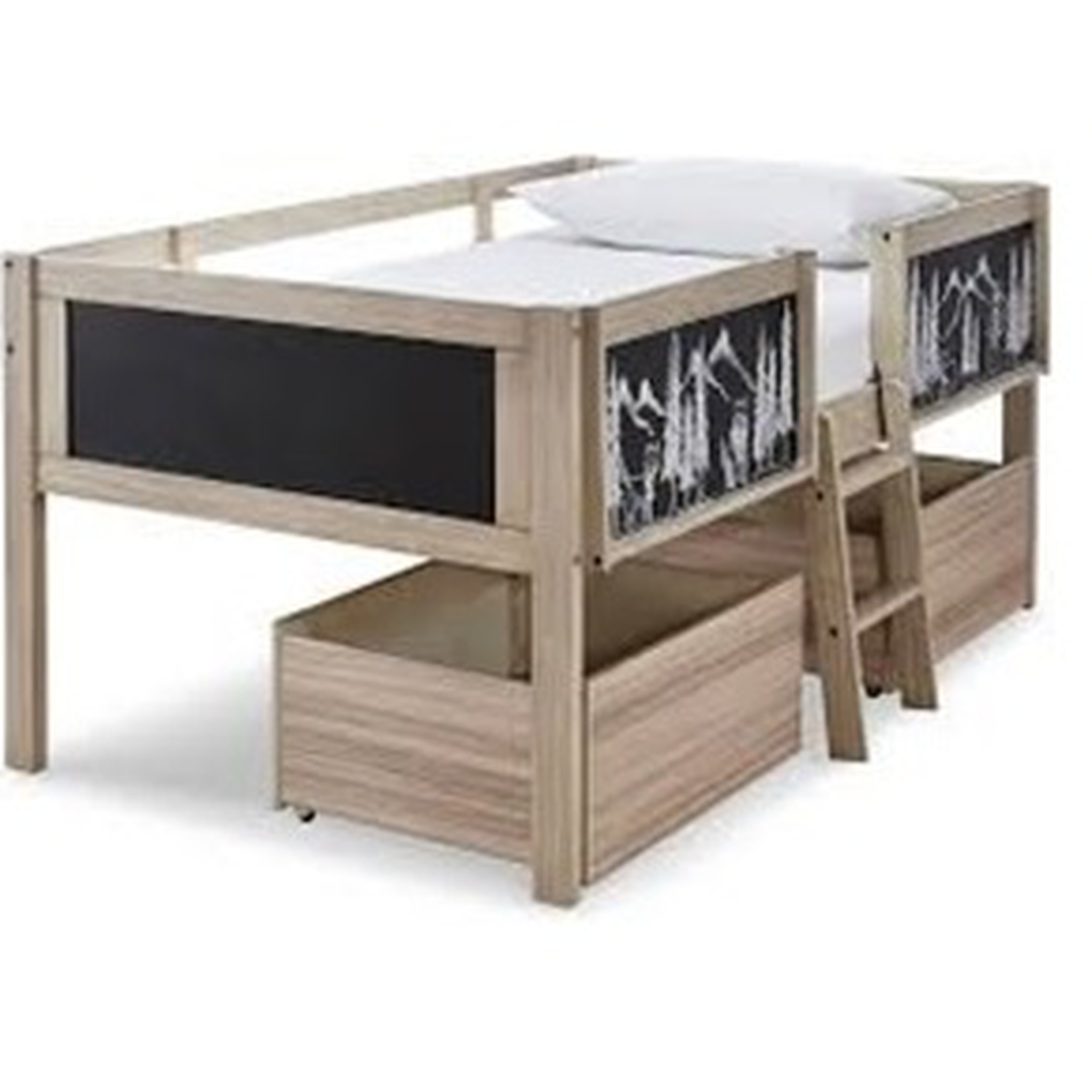 Wrenalyn cama individual infantil con 2 cajones // Outlet