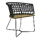 Yelapa silla cuerda negra // Pedido especial min 20 pzs.