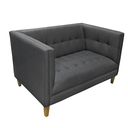 California love seat gris oscuro