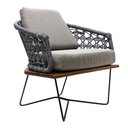 Yelapa sillón acero galvanizado beige textilene beige tela loneta // Exterior 100% 