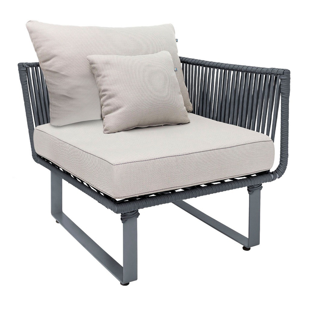 Vallarta sillón brazo izquierdo ó derecho cojinería // Exterior techado