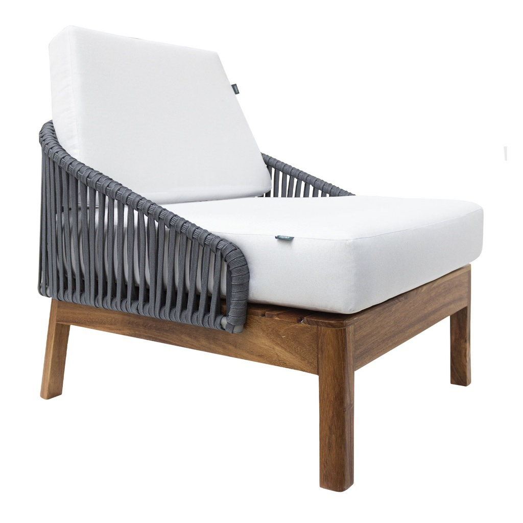 Oaxaca sillón lounge gris // Exterior techado