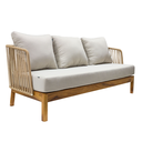 Oaxaca sofa cuerda beige tela curri // Exterior techado