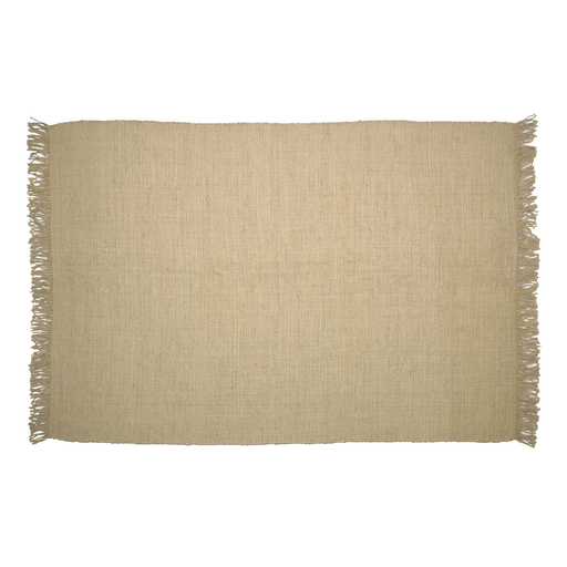 [AA7131J12] Siria alfombra yute, algodón, lana beige