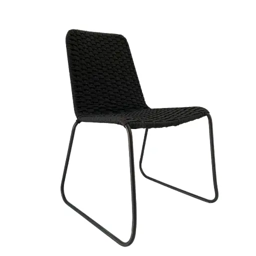 [CUMX151122] Cocula silla metal negro cuerda negra