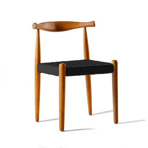 [Sarne-Nylon-NG] Erna silla negra de nylon // Pedido especial min. 20 pzs.