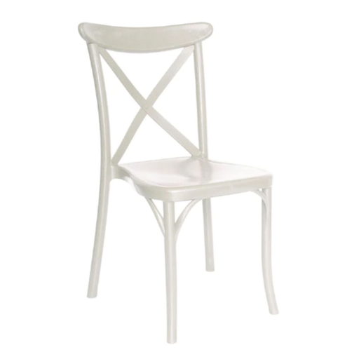 [MP56OFF] Crossback silla de polipropileno blanca // MP