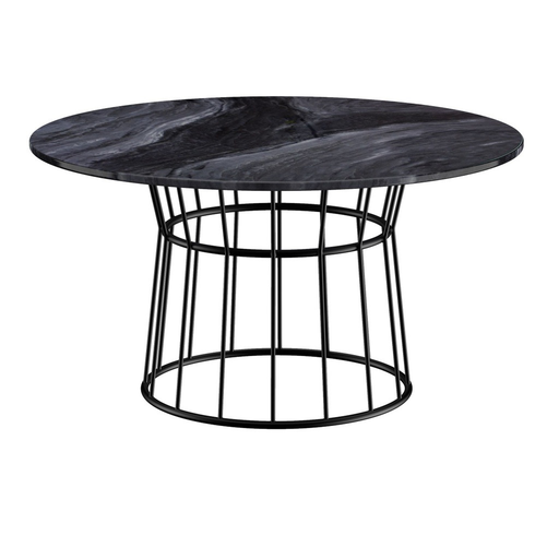 [50747ME] Campeche mesa de comedor negra // Outlet